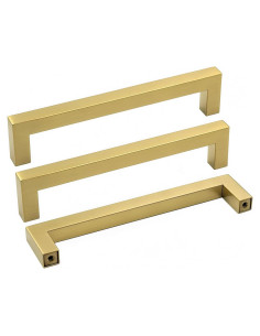 Tiradores de Gabinete Oro Cepillado Goldenwarm 10 Unidades 12.7cm