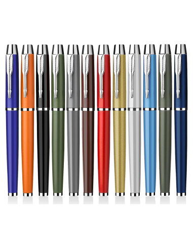 Bolígrafo de Metal de Lujo YONCOUX - Set de 12 Colores Punta Fina