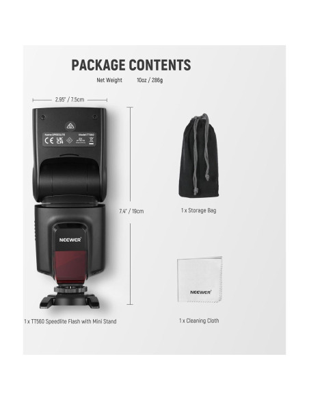 Flash Speedlite NEEWER TT560 para Canon Nikon Sony DSLR