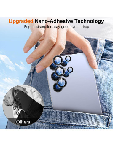 Protector de Lente de Cámara YWXTW para Galaxy S25 Ultra 9H