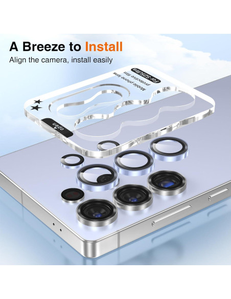 Protector de Lente de Cámara YWXTW para Galaxy S25 Ultra 9H
