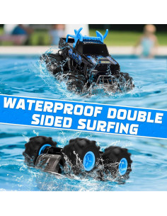 Coche RC Todo Terreno BainGesk 1:16 Impermeable Azul 2