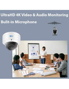 Cámara de Seguridad IP 8MP GW Security 4K PoE Lente 2.8mm 2