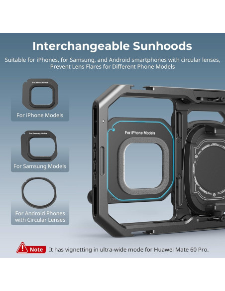 Adaptador de Filtro 67mm SMALLRIG con Capuchones para Smartphone