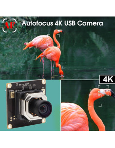 Cámara USB 4K SVPRO con Autofoco y Lente Gran Angular 100 2