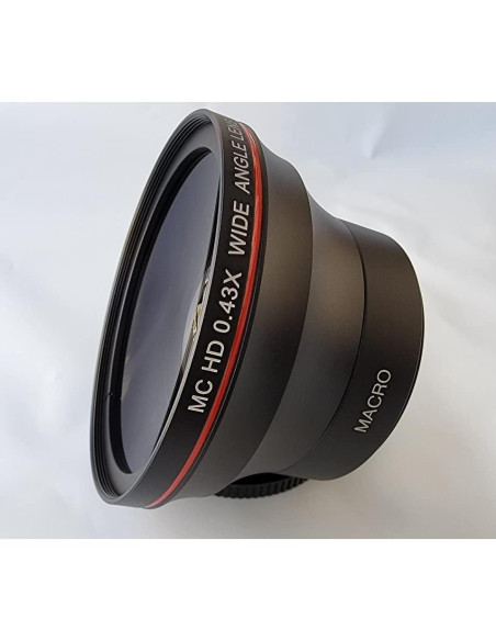 Lente Ojo de Pez Pro HD 0.43x Macro para FujiFilm X-E3 58mm