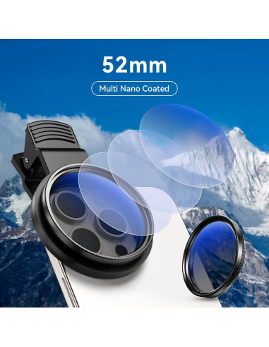 Filtro Circular Polarizante MIAO LAB 52mm para Smartphones