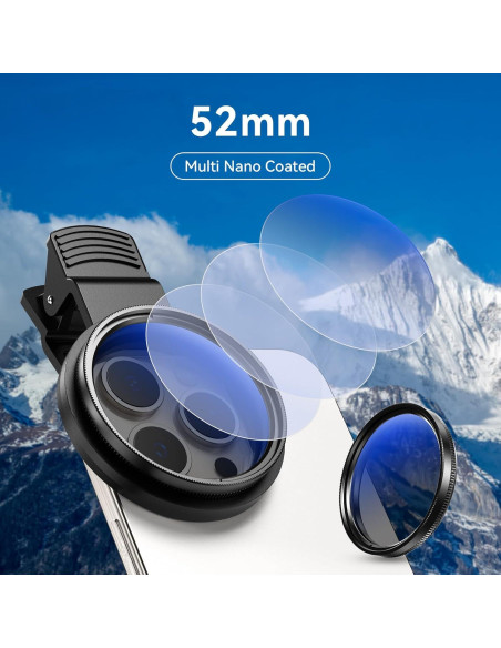 Filtro Circular Polarizante MIAO LAB 52mm para Smartphones