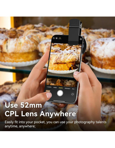 Filtro Circular Polarizante MIAO LAB 52mm para Smartphones