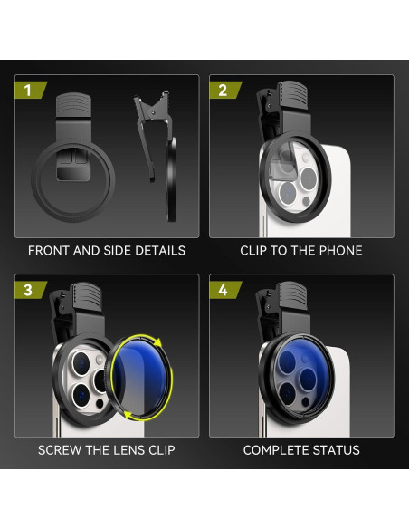 Filtro Circular Polarizante MIAO LAB 52mm para Smartphones