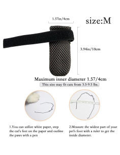Cubiertas para patas de gato YYanniwani - 4 piezas anti-rasguños 2