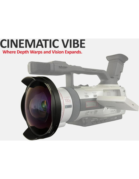 Lente Ojo de Pez 0.3X Hila Optics para Sony FDR-AX100