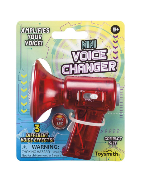 Cambiador de Voz Mini Toysmith - 3 Efectos, Batería Incluida