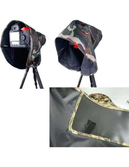 Cubierta Impermeable para Lente CHASING BIRDS Talla S Camo
