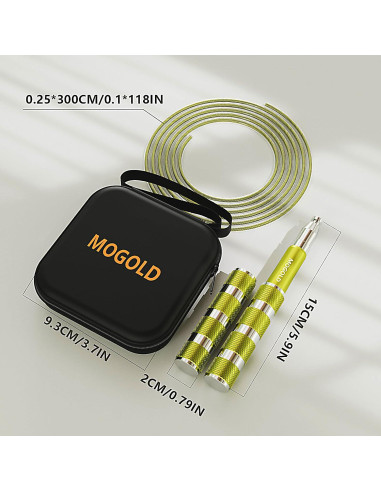 Cuerda de Salto Rápida MOGOLD T35 Ajustable PVC 2.74m