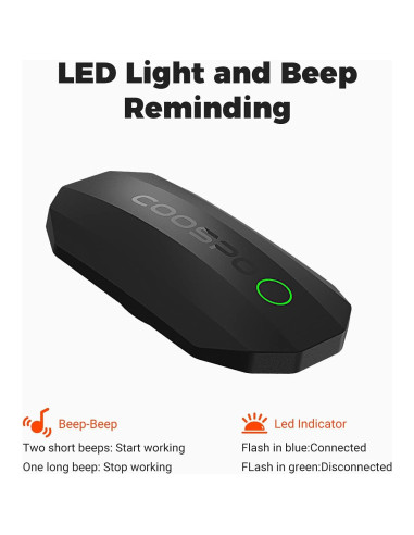 Monitor de Frecuencia Cardíaca Bluetooth CooSpo H808S IP67