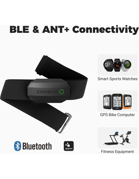 Monitor de Frecuencia Cardíaca Bluetooth CooSpo H808S IP67