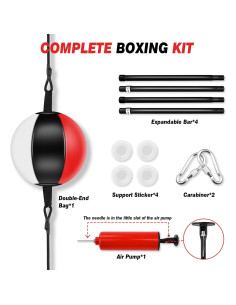 Bolsa de Boxeo Doble Extremo YORWHIN para Entrenamiento en Casa 2