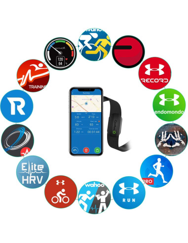 Monitor de Frecuencia Cardíaca Bluetooth CooSpo H808S IP67