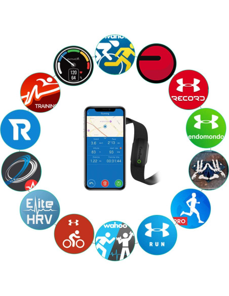 Monitor de Frecuencia Cardíaca Bluetooth CooSpo H808S IP67