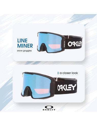 Gafas de Esquí Oakley Line Miner M - Negro Prizm Snow Sapphire