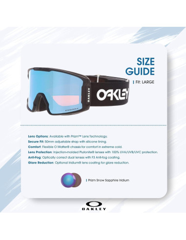 Gafas de Esquí Oakley Line Miner M - Negro Prizm Snow Sapphire