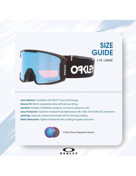 Gafas de Esquí Oakley Line Miner M - Negro Prizm Snow Sapphire