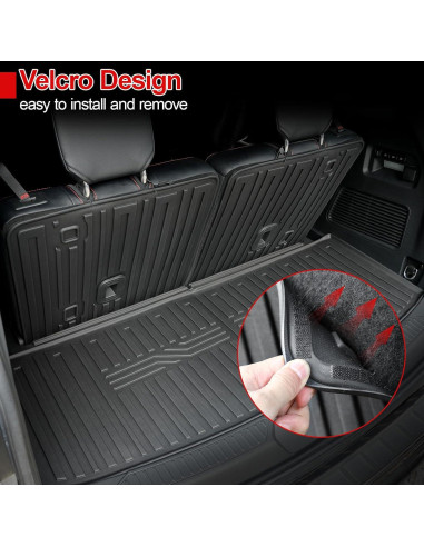 Alfombrillas HOUCLEMIC para Ford Explorer 2020-2025 TPE 6 asientos