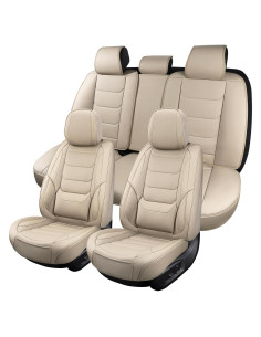 Cubiertas de Asientos de Coche Hoozoom HZ-01 Beige Juego Completo