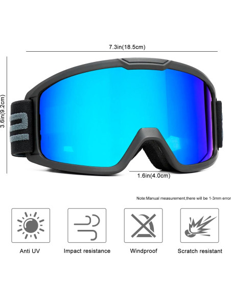 Gafas de Motocross VEWOE UV400 para ATV y Bicicleta