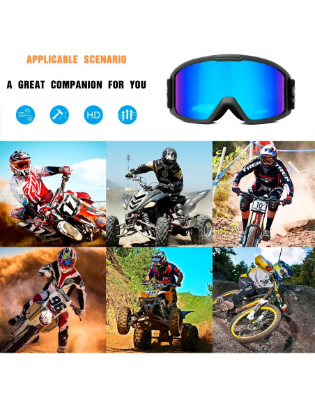 Gafas de Motocross VEWOE UV400 para ATV y Bicicleta