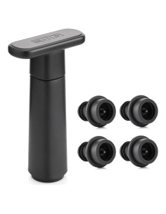 Bomba de Vacío para Vino WOTOR con 4 Tapones Reutilizables
