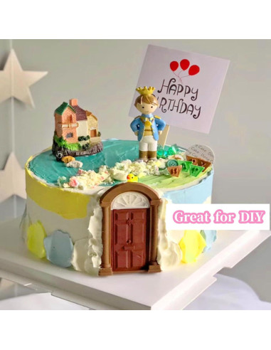 Juego de 2 Moldes de Silicona AUNMAS para Pasteles Rosa 14x9cm