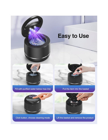 Limpiador Ultrasónico Miorcols para Dentaduras y Joyería 48kHz