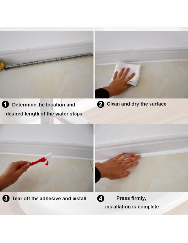 Moldura Flexible Autoadhesiva HJ HUAJ 99 cm Negra para Pisos