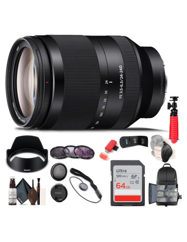 Lente Sony FE 24-240mm f/3.5-6.3 OSS + Kit Completo