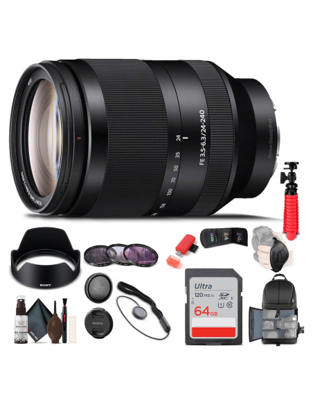 Lente Sony FE 24-240mm f/3.5-6.3 OSS + Kit Completo