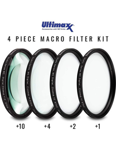 Kit de Filtros de Lente Ultimaxx 58MM para Canon DSLR