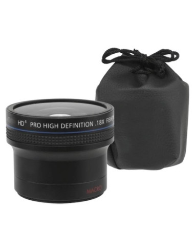 Lente OJO DE PEZ Gran Angular 0.18X + Macro 77mm OPTURA HD