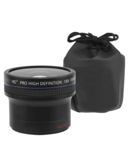 Lente OJO DE PEZ Gran Angular 0.18X + Macro 77mm OPTURA HD