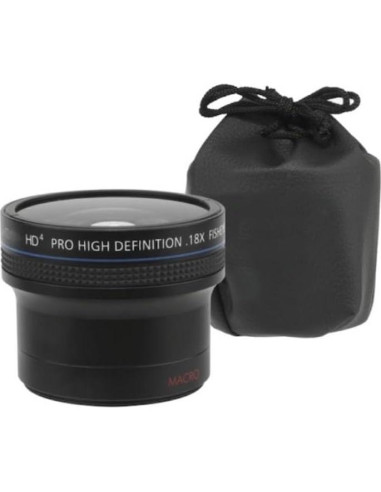 Lente OJO DE PEZ Gran Angular 0.18X + Macro 77mm OPTURA HD