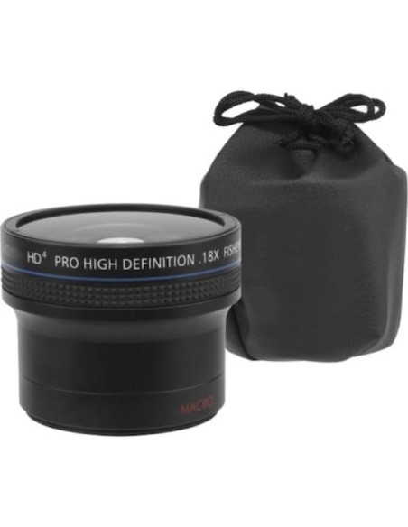 Lente OJO DE PEZ Gran Angular 0.18X + Macro 77mm OPTURA HD
