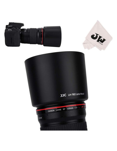 Parasol JJC LH-78II para Canon EF 135mm y 180mm - Reversible