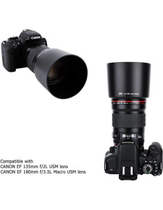 Parasol JJC LH-78II para Canon EF 135mm y 180mm - Reversible 2