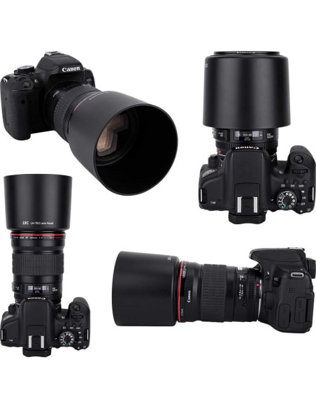 Parasol JJC LH-78II para Canon EF 135mm y 180mm - Reversible