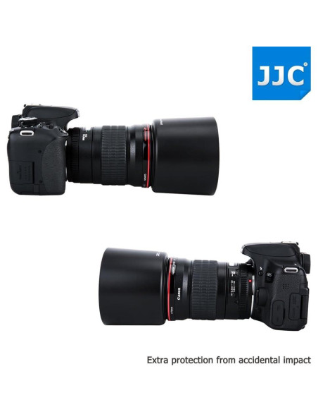 Parasol JJC LH-78II para Canon EF 135mm y 180mm - Reversible