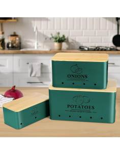 Juego de Almacenamiento de Verduras Dekosilave - 3 Contenedores 2