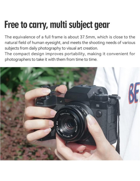 Lente TTArtisan 25mm F2 Manual para Canon RF - Gran Apertura