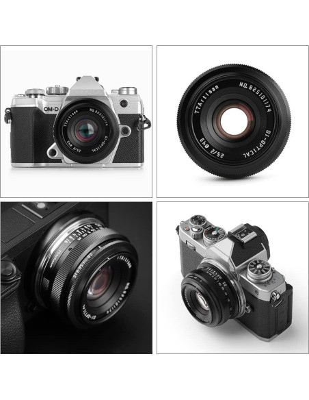 Lente TTArtisan 25mm F2 Manual para Canon RF - Gran Apertura