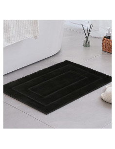 Alfombra de Baño Negra GRANNY SAYS 40x60 cm Antideslizante